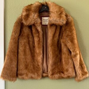 Abercrombie & Fitch Faux Fur Jacket Size S